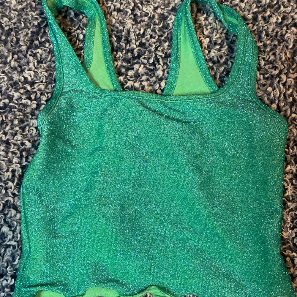Princess Polly Sparkling Green Top - Picture 3 of 3